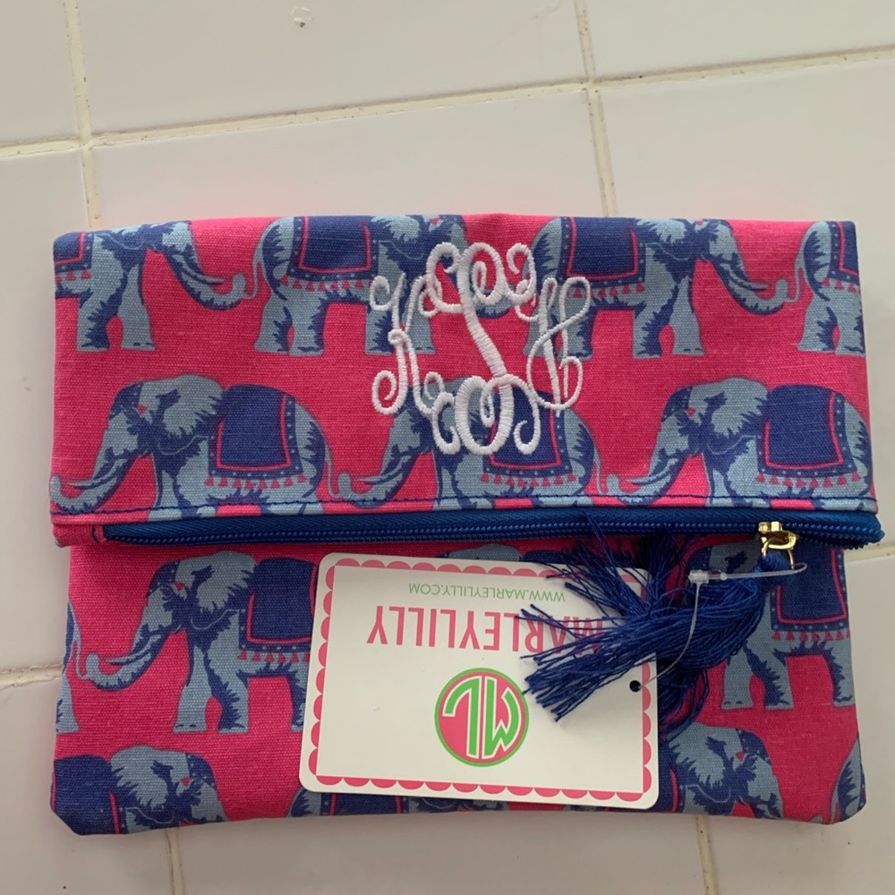 New - monogrammed Marley Lilly elephant pouch! 🐘